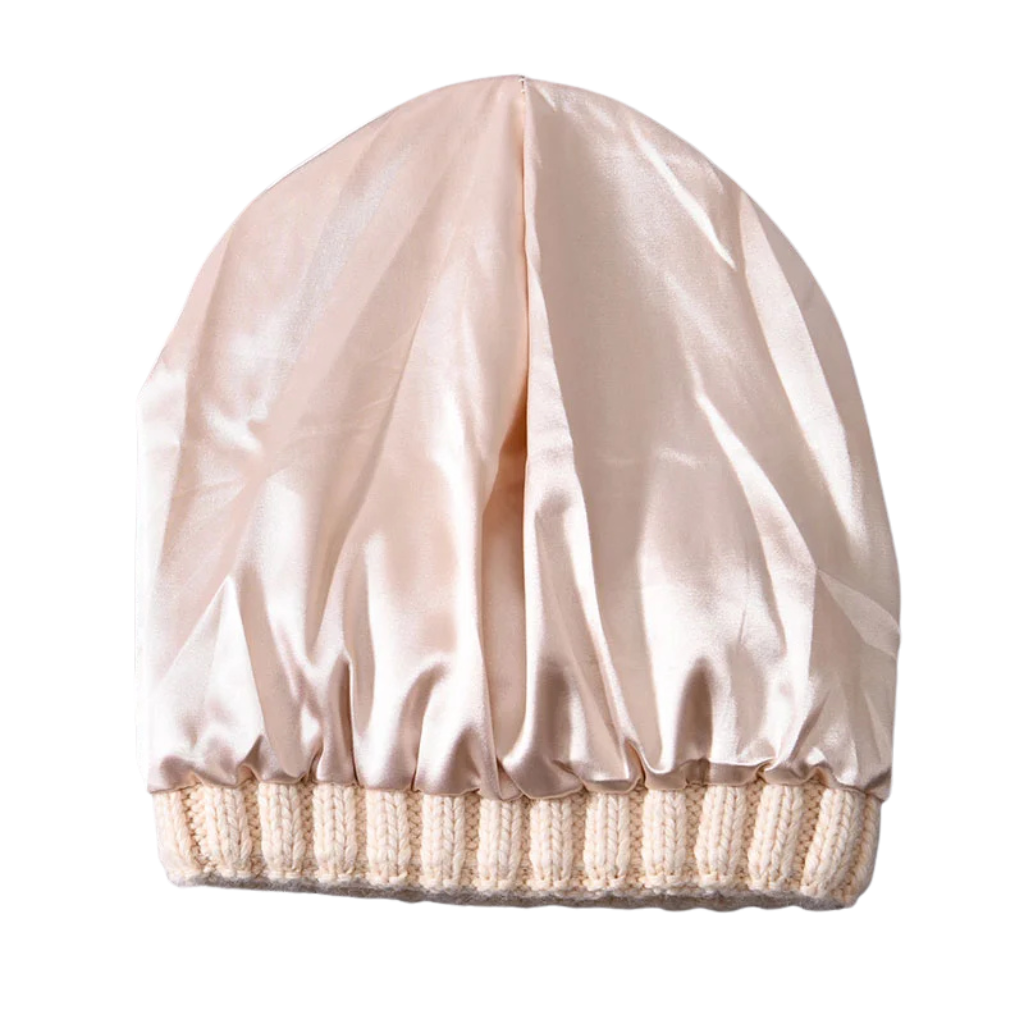 Cashmere Blend Satin Lined Beanie