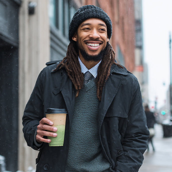 Satin-Lined Knit Beanie