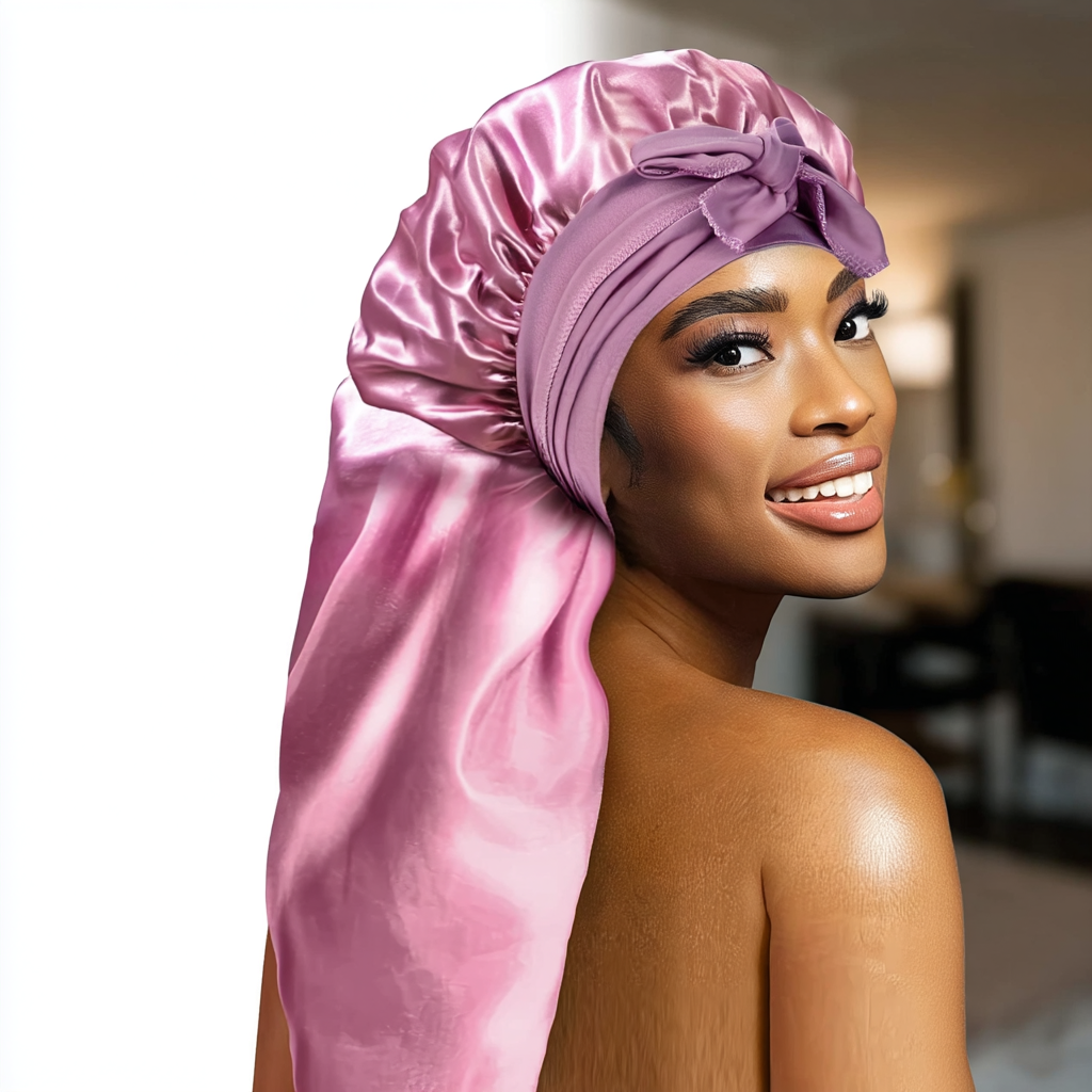 Royal Length Satin Sleep Bonnet